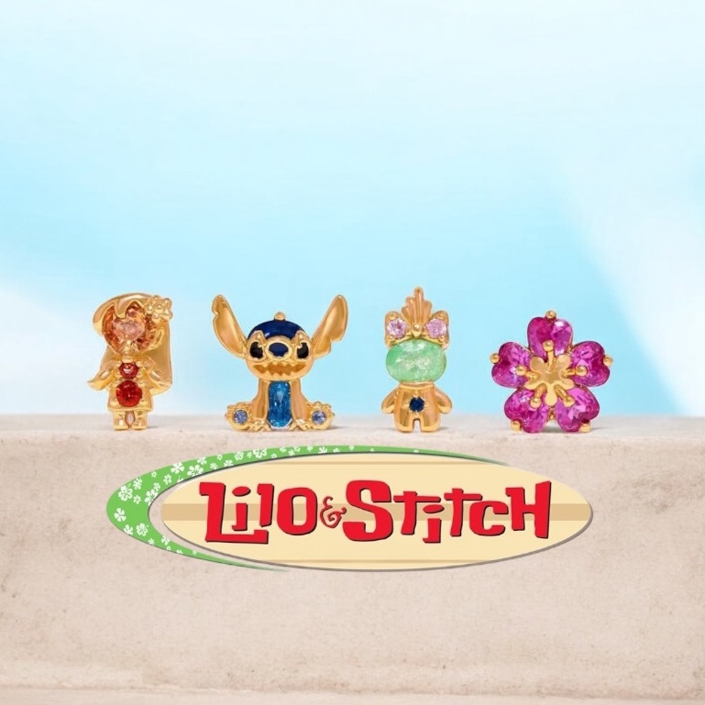 Lilo and Stitch rhinestone earrings